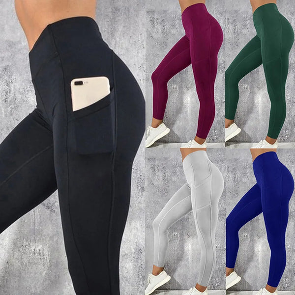 Calça Leggings Fitness para Mulheres Cintura Alta